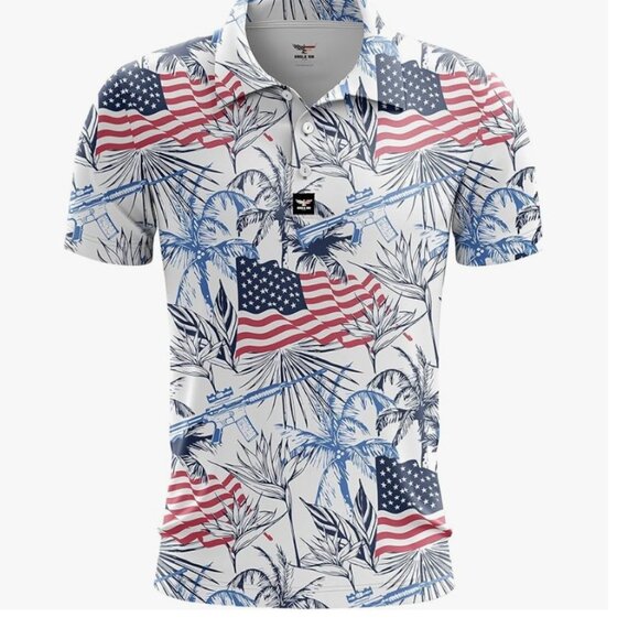 Eagle Six Other - Eagle Six Gear Patriotic Performance Polo 2XL